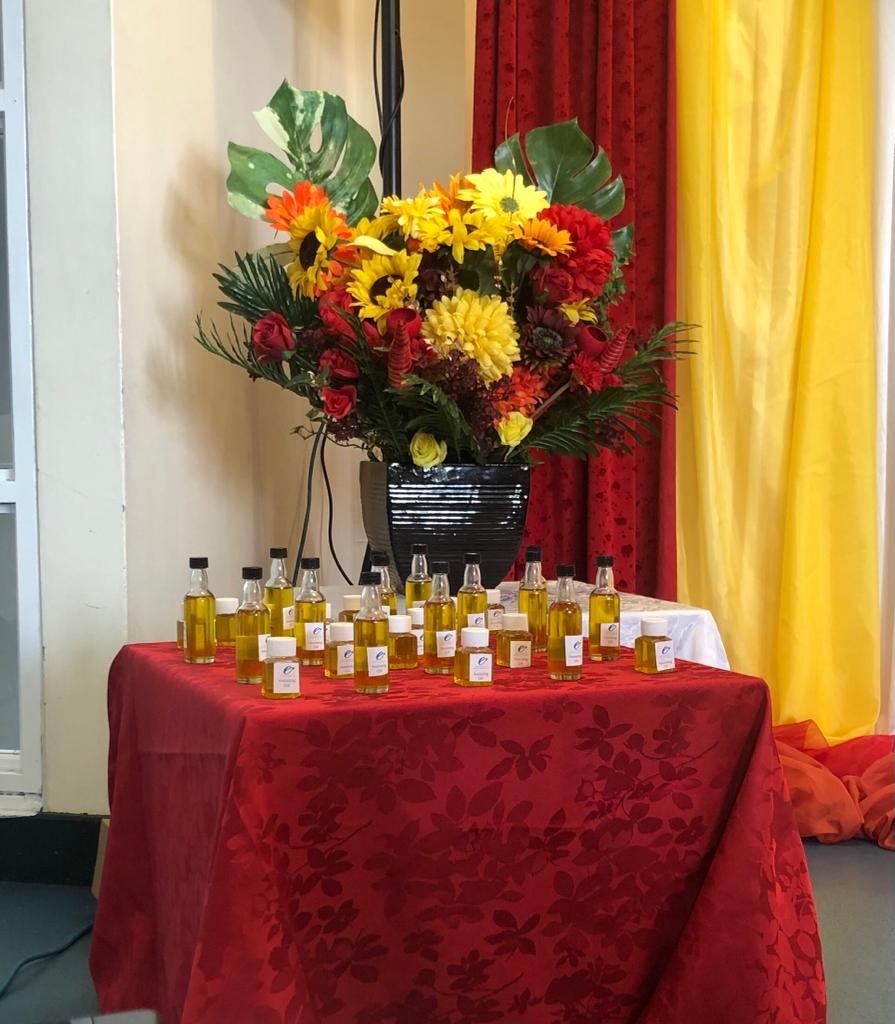 Anointing oil at church